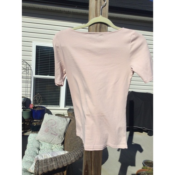 Ralph Lauren black label short sleeve shirt size small s top dusty pink - Picture 5 of 10